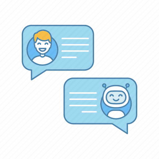 Bot, chatbot, live chat, message, messenger, online, speech bubble icon - Download on Iconfinder
