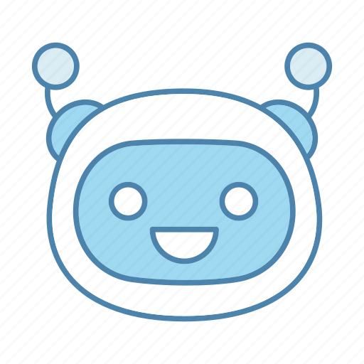 Bot, chat bot, chatbot, happy, laughing, robot, smiling icon - Download on Iconfinder