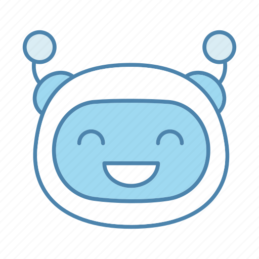 Bot, chatbot, cheerful, emoji, emoticon, robot, smiling icon - Download on Iconfinder
