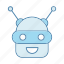android, chat bot, chatbot, head, laughing, robot, robotics 