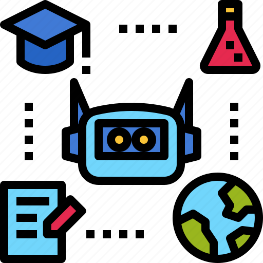 Education, robot, chatbot, artificial intelligence, ai, technology icon - Download on Iconfinder