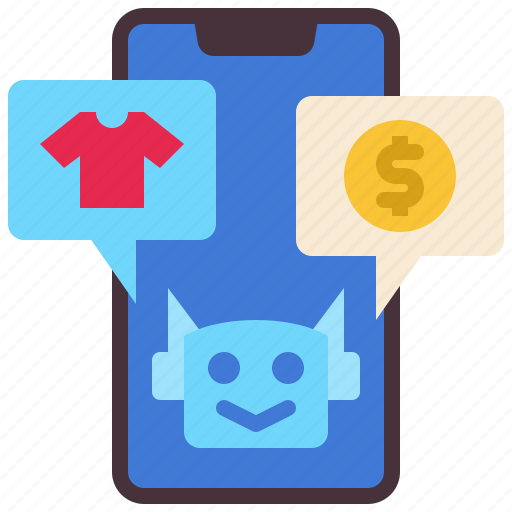 E commerce, sale, chatbot, artificial intelligence, ai, technology, shopping icon - Download on Iconfinder