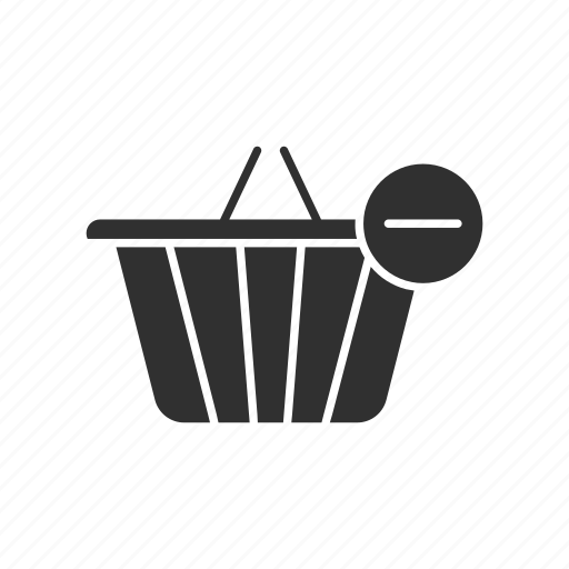 Basket, online shopping, shopping, remove from cart icon - Download on Iconfinder