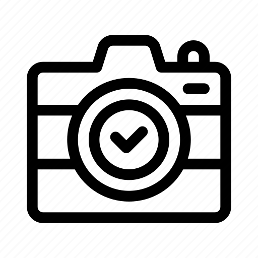 Camera, check, sign, tick, approved, done icon - Download on Iconfinder