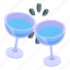 water, glass, cheers, isometric 