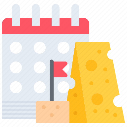 Cheese, calendar, date, food, shop, store icon - Download on Iconfinder