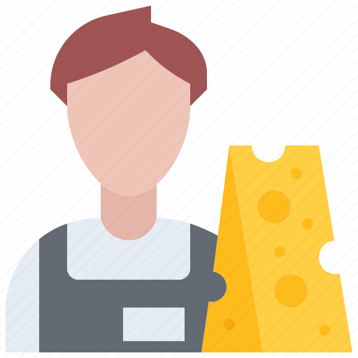 Cheese, seller, man, food, shop, store icon - Download on Iconfinder