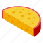 cheese, cow, isometric 