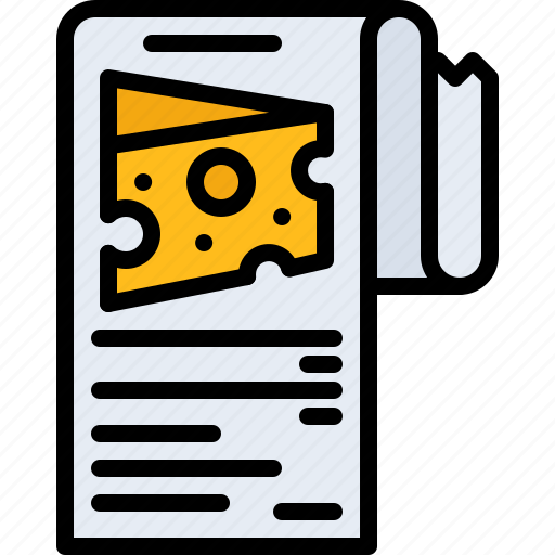 Cheese, check, list, purchase, food, shop, store icon - Download on Iconfinder