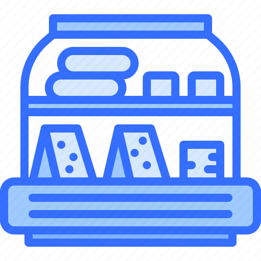 Cheese, stand, refrigerator, food, shop, store icon - Download on Iconfinder