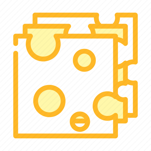 Slice, cheese, dairy, delicious, nutrition, cheddar icon - Download on Iconfinder