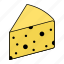 swiss cheese, dairy, emmentaler, slice, cheese, cheddar, emmental cheese icon 