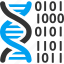 binary code, dna structure, genetic biology, genetic engineering, genetics, genome chain, spiral molecule 