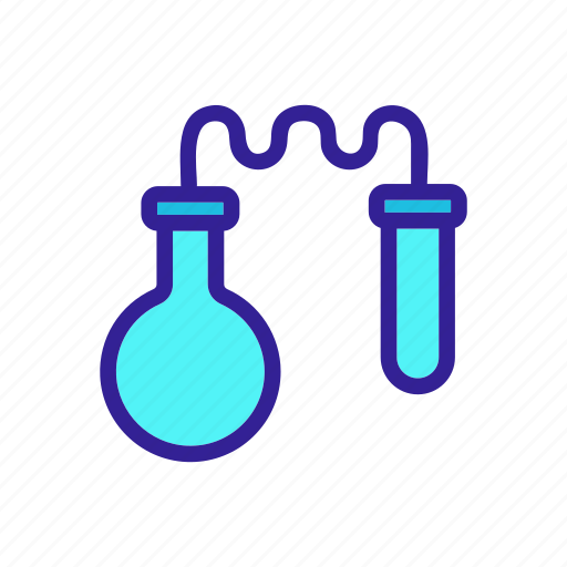 Chemical, chemistry, contour, test, tube icon - Download on Iconfinder