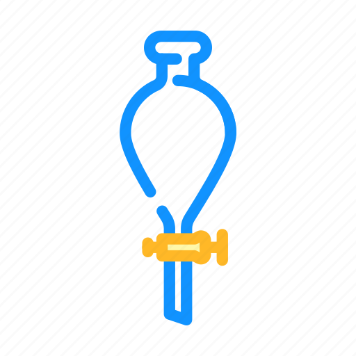 Separatory, funnel, chemical, glassware, lab, chemistry icon - Download on Iconfinder