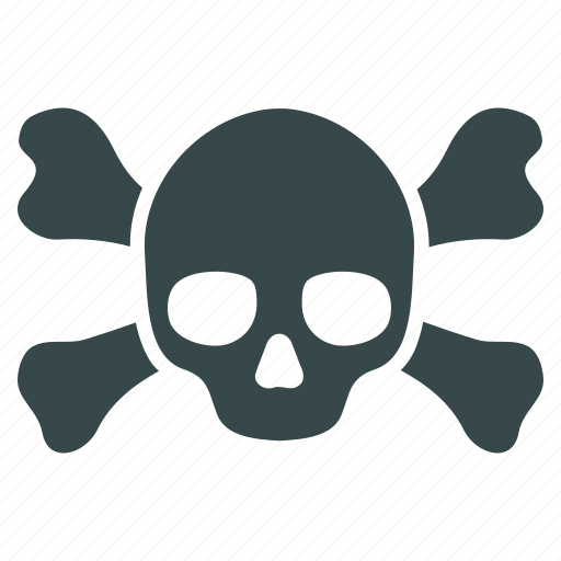 Crossbones, danger, death, head, skeleton, skull, toxic icon - Download on Iconfinder