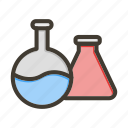 flasks, test, laboratory, chemical, science
