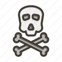 skull, dead, danger, skeleton, bones, bone, halloween, death