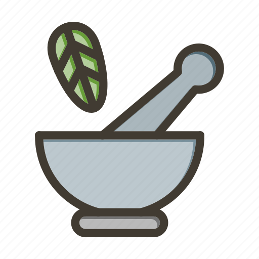 Mortar, pestle, pharmacy, herbal, chemistry icon - Download on Iconfinder