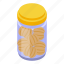 chestnut, jar, isometric 