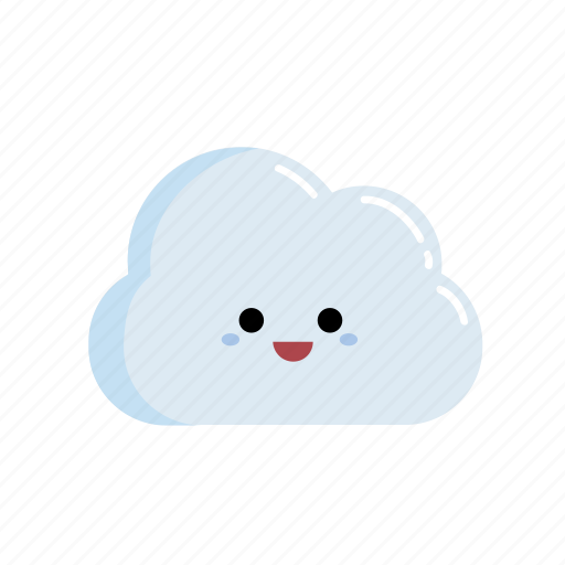 Chibi, cloud, facial expression, happy, wolke, cheerful, cheery icon - Download on Iconfinder