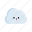 chibi, cloud, facial expression, happy, wolke, cheerful, cheery, lucky, weather 