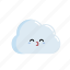 chibi, cloud, facial expression, happy, character, cheery, cloudy, content, gleeful, pleased, satisfied, weather 