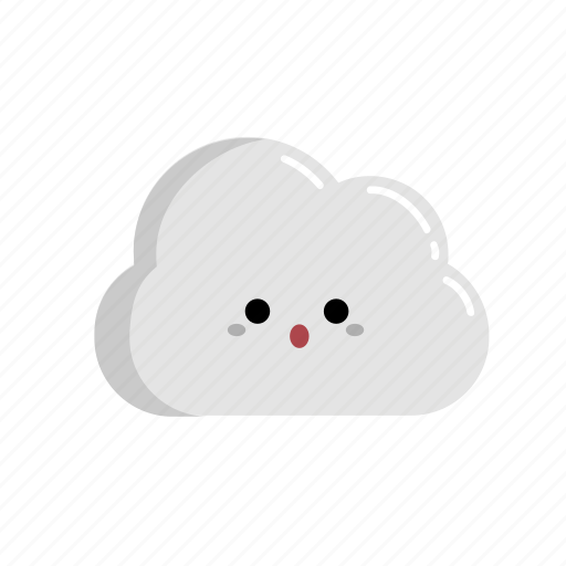 Chibi, cloud, facial expression, neutral, wolke, alert, attentive icon - Download on Iconfinder