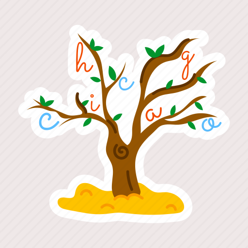 Growing tree, tree branches, leafy tree, spring tree, chicago tree icon - Download on Iconfinder