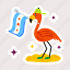 flamingo bird, flamingo flag, tropical bird, exotic bird, wading bird 