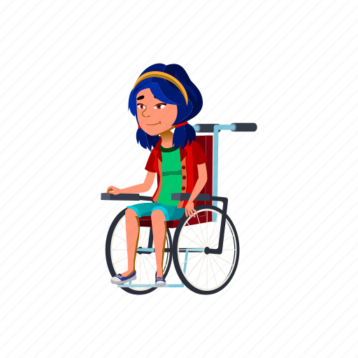 Child, positive, happy, emotion, girl, student, invalid icon - Download on Iconfinder