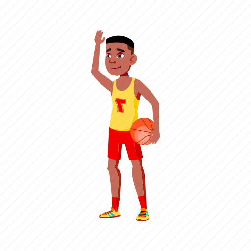 Child, basketball, player, guy, welcoming, fans, game icon - Download on Iconfinder