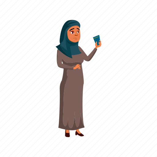 Child, islamic, woman, showing, passport, policeman, school icon - Download on Iconfinder