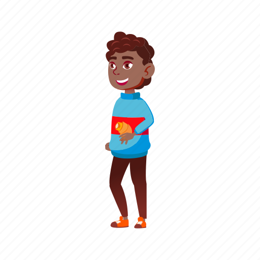 Child, happy, boy, student, eating, croissant, university icon - Download on Iconfinder