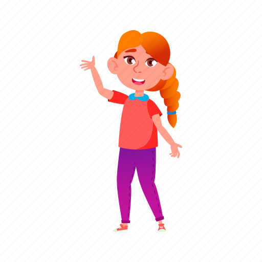 Child, happy, happiness, girl, welcoming, friends, university icon - Download on Iconfinder