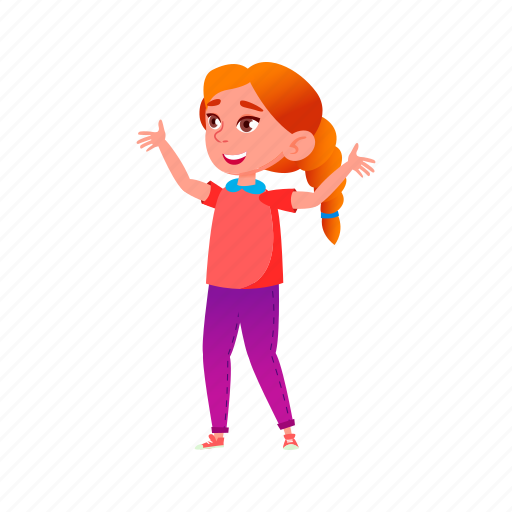 Child, small, girl, kid, cheering, volleyball, university icon - Download on Iconfinder