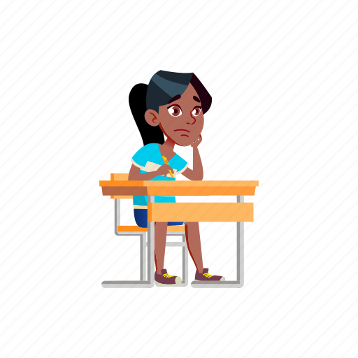 Child, bored, girl, copying, student, from, university icon - Download on Iconfinder