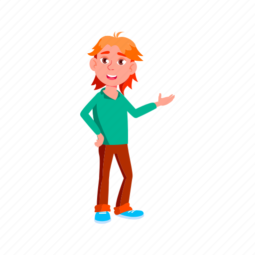 Child, witty, boy, showing, student, way, university icon - Download on Iconfinder