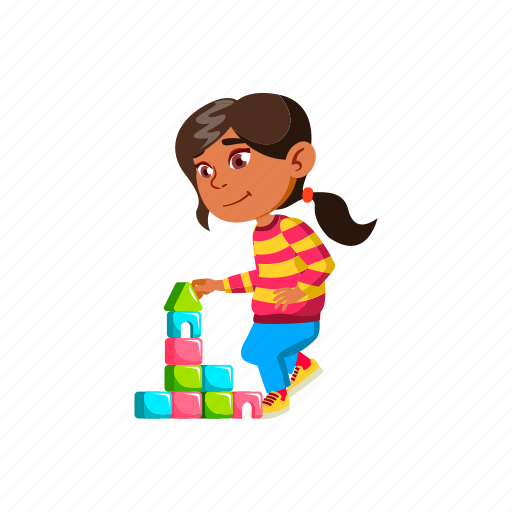 Child, asian, girl, building, castle, blocks, children icon - Download on Iconfinder