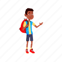 child, confused, african, boy, speaking, trainer, gym, university