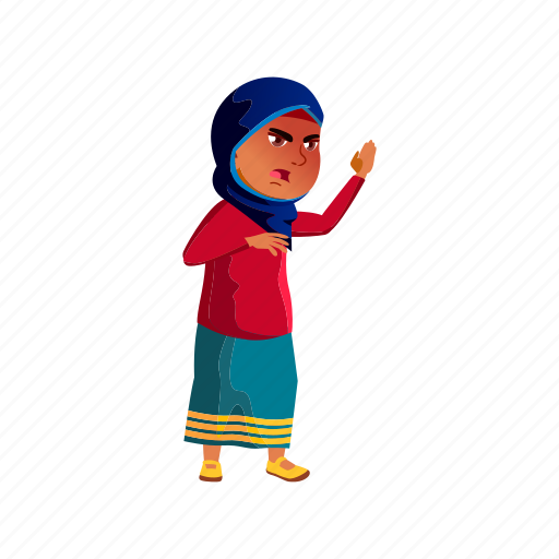 Child, angry, happy, islamic, girl, shouting, sister icon - Download on Iconfinder