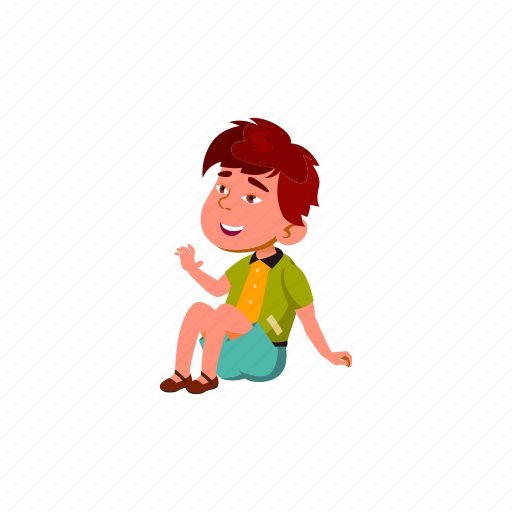 Child, smiling, boy, small, kid, sitting, green icon - Download on Iconfinder