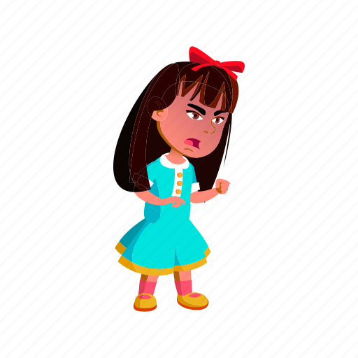 Child, angry, girl, having, tantrum, parents, kindergarten icon - Download on Iconfinder