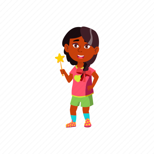 Child, indian, funny, girl, kid, playing, fairy icon - Download on Iconfinder
