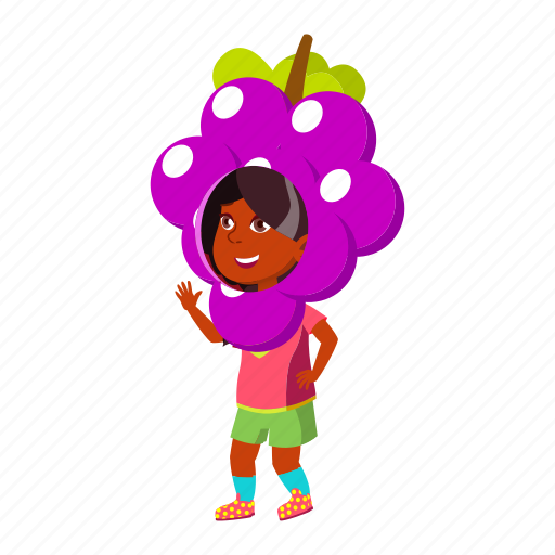 Child, cute, girl, wearing, grape, children, suit icon - Download on Iconfinder