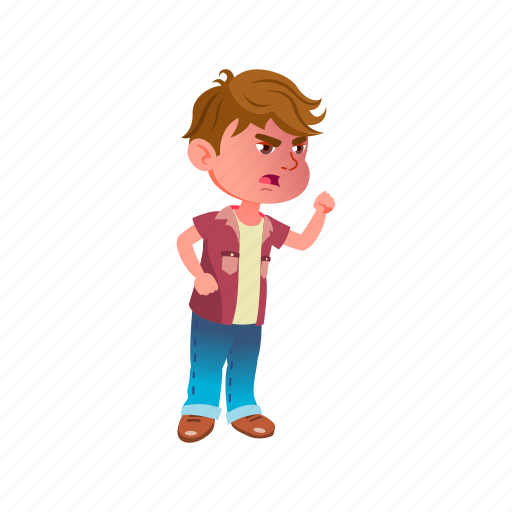 Child, happy, angry, boy, kid, threatening, his icon - Download on Iconfinder