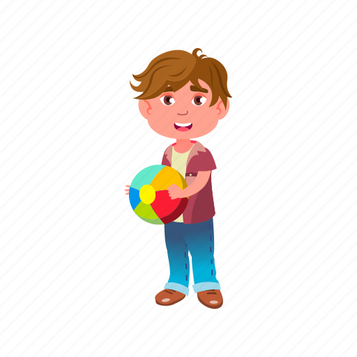 Child, small, happy, boy, play, ball, kids icon - Download on Iconfinder