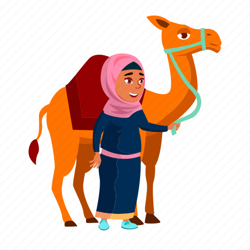 Child, smiling, happy, muslim, girl, teen, walking icon - Download on Iconfinder