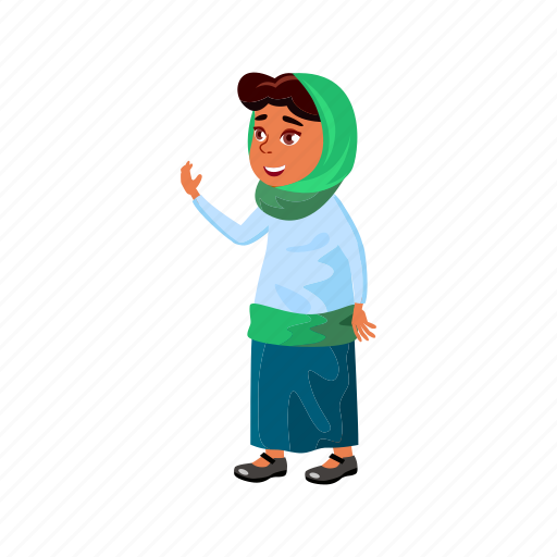 Child, attractive, islamic, girl, preteen, communicate, teacher icon - Download on Iconfinder
