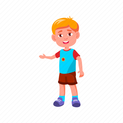 Child, cute, friendly, boy, welcoming, friends, children icon - Download on Iconfinder